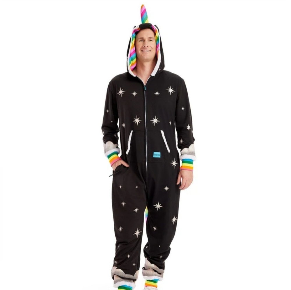 Tipsy Elves NWT Night Mare Unicorn Costume Men's Large ski costume Pajamas